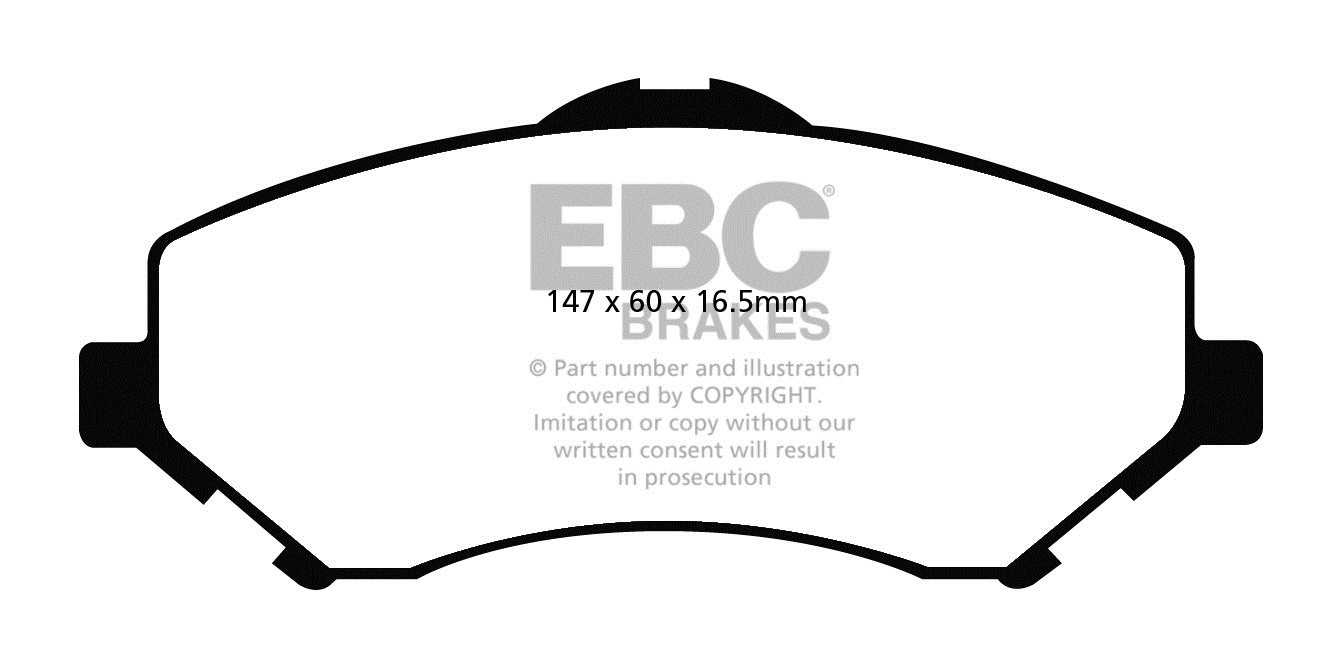 EBC Brakes JEEP Wrangler 2.8 TD 2007-.. Remblokken voorzijde
