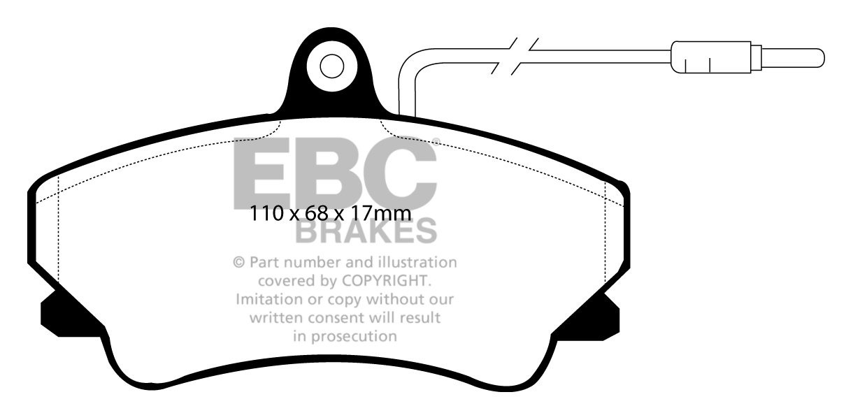 EBC Brakes RENAULT Espace 2.2 91-96 Remblokken voorzijde