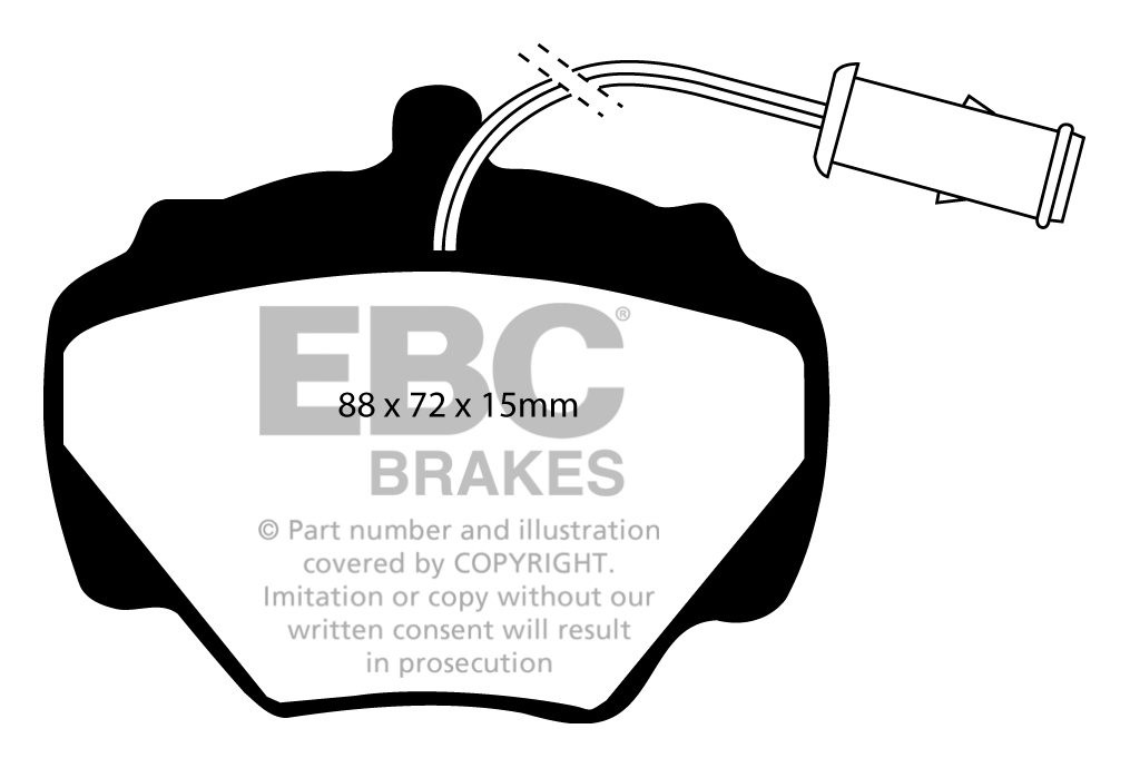 EBC Brakes LAND ROVER Range Rover 3.5 86-89 Remblokken achterzij
