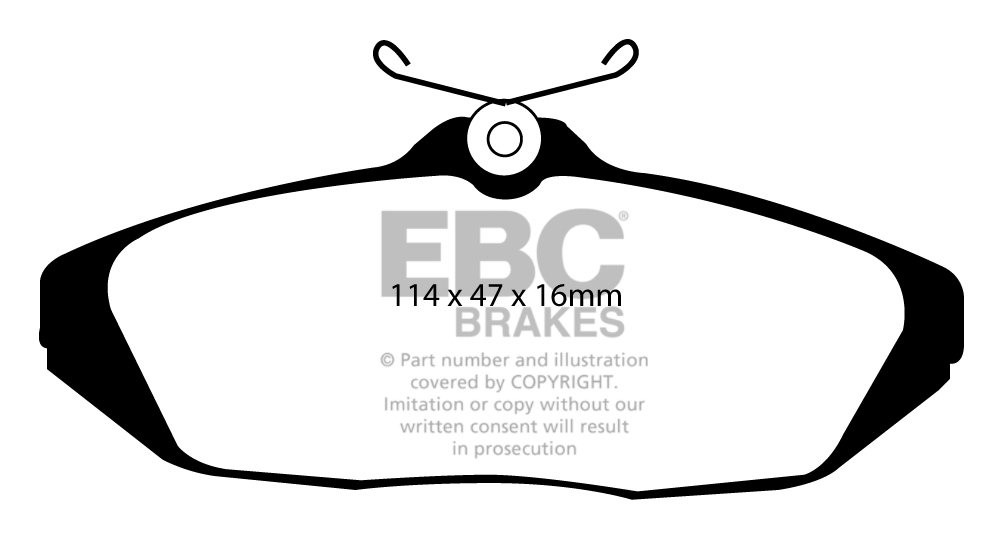 EBC Brakes FIAT 131 2.0 76-81 Remblokken voorzijde greenstuff