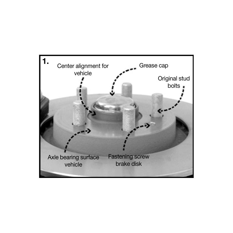 H&R DRM-Systeem Spoorverbreders 20mm 4x100 - Naaf 54,1mm - Boutmaat M12x1,5 -   Fiat/Kia/Mazda/Toyota