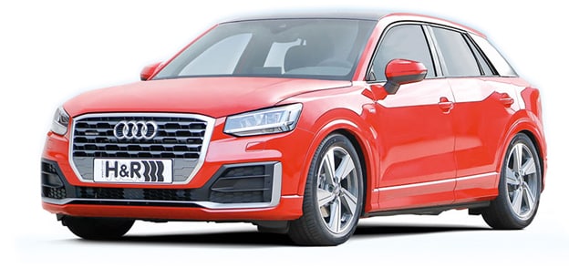 H&R Verlagingsveren  Audi Q2 4WD Diesel 2016- VA45/AA45mm (excl. adaptieve schokdempers)