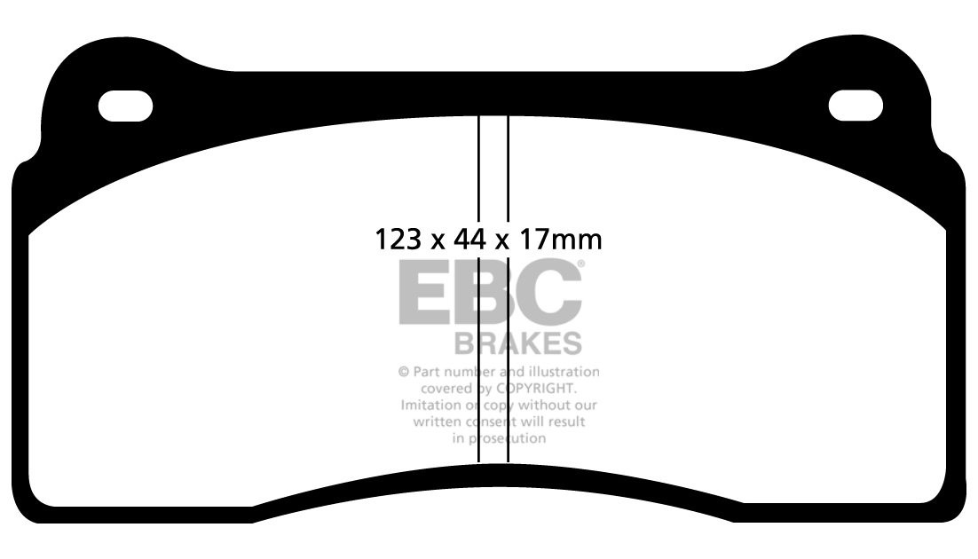 EBC Brakes LAMBORGHINI Diablo 6.0 99-2002 Remblokken achterzijde