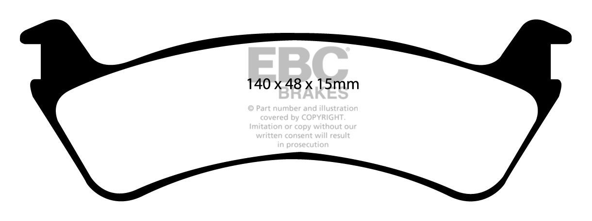 EBC Brakes JEEP Grand Cherokee 4.0 96-99 Remblokken achterzijde