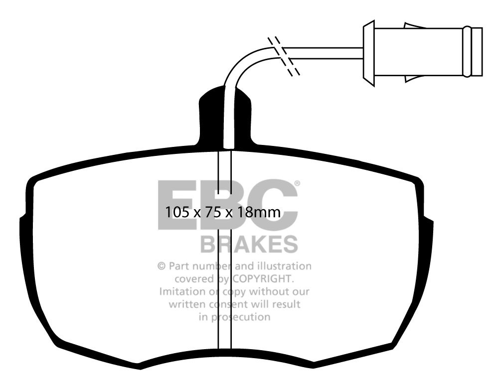 EBC Brakes ROVER SD1 2.0 84-86 Remblokken voorzijde
