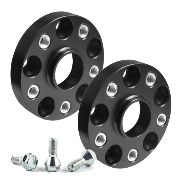 Spoorverbreders Skoda 5x100 57,1 M14x1,5 25mm zwart