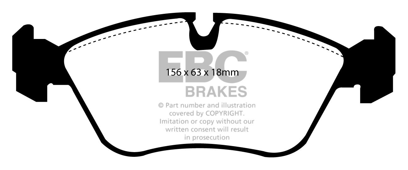 EBC Brakes VOLVO S70 2.0 97-2000 Remblokken voorzijde