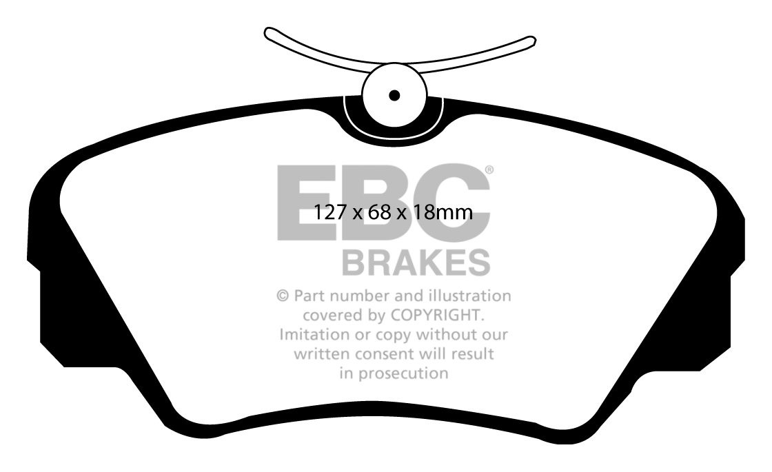 EBC Brakes OPEL Omega B 2.5 TD 93-2003 Remblokken voorzijde gree