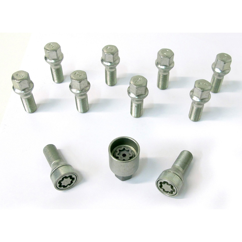 H&R Wielboutenset konisch M14x1.25 - Lengte 40mm - 10 stuks - incl. wielsloten