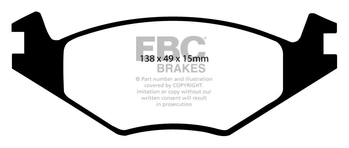 EBC Brakes VW Golf III 1.9 D 92-96 Remblokken voorzijde