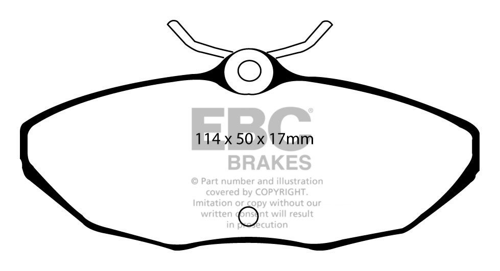 EBC Brakes JAGUAR XJ8 3.5 2003-2006 Remblokken achterzijde redst
