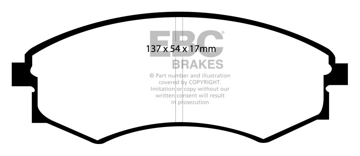 EBC Brakes HYUNDAI Sonata 2.0 96-98 Remblokken voorzijde