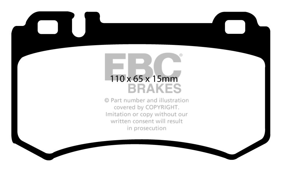 EBC Brakes MERCEDES SL-Class (R230) SL55 AMG (8 Pad Set) 2006-20