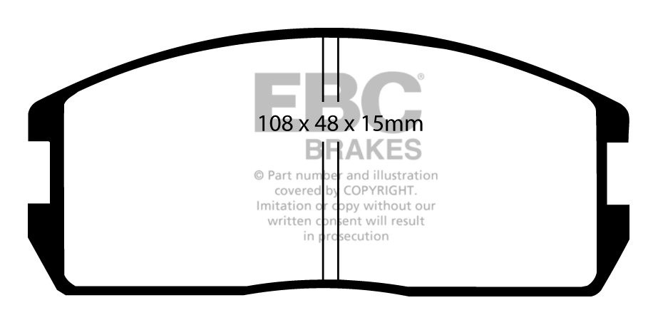 EBC Brakes PROTON Mpi 1.5 (C22A) 88-91 Remblokken voorzijde