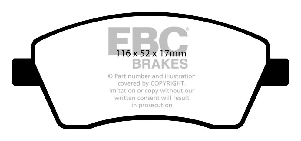 EBC Brakes RENAULT Grand Modus 1.5 D (65) 2007-.. Remblokken voo