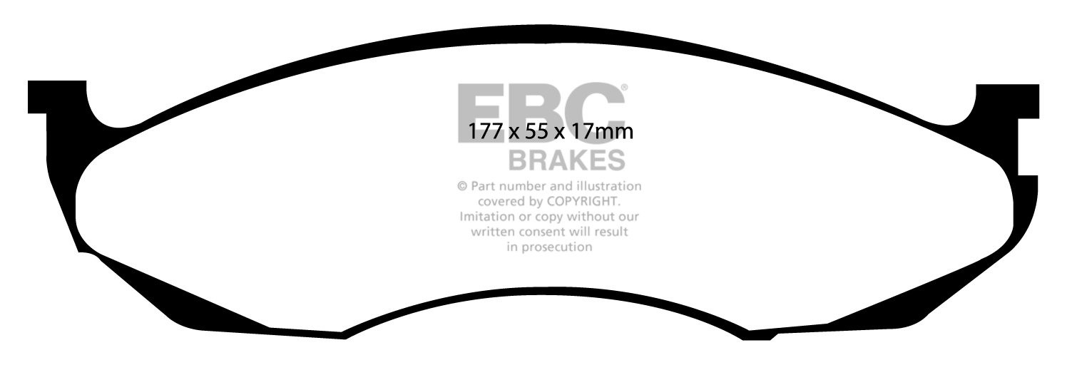 EBC Brakes JEEP Wrangler 2.5 93-96 Remblokken voorzijde