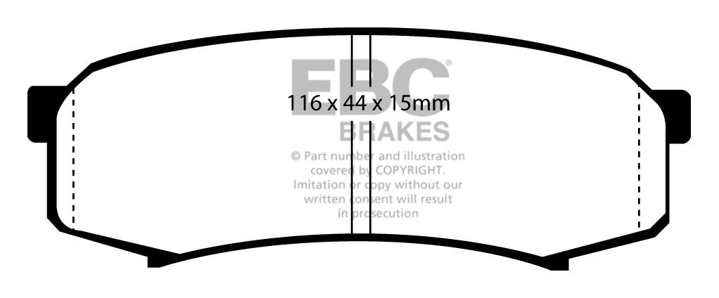 EBC Brakes MITSUBISHI Pajero 3.8 (V98) 2006-.. Remblokken achter