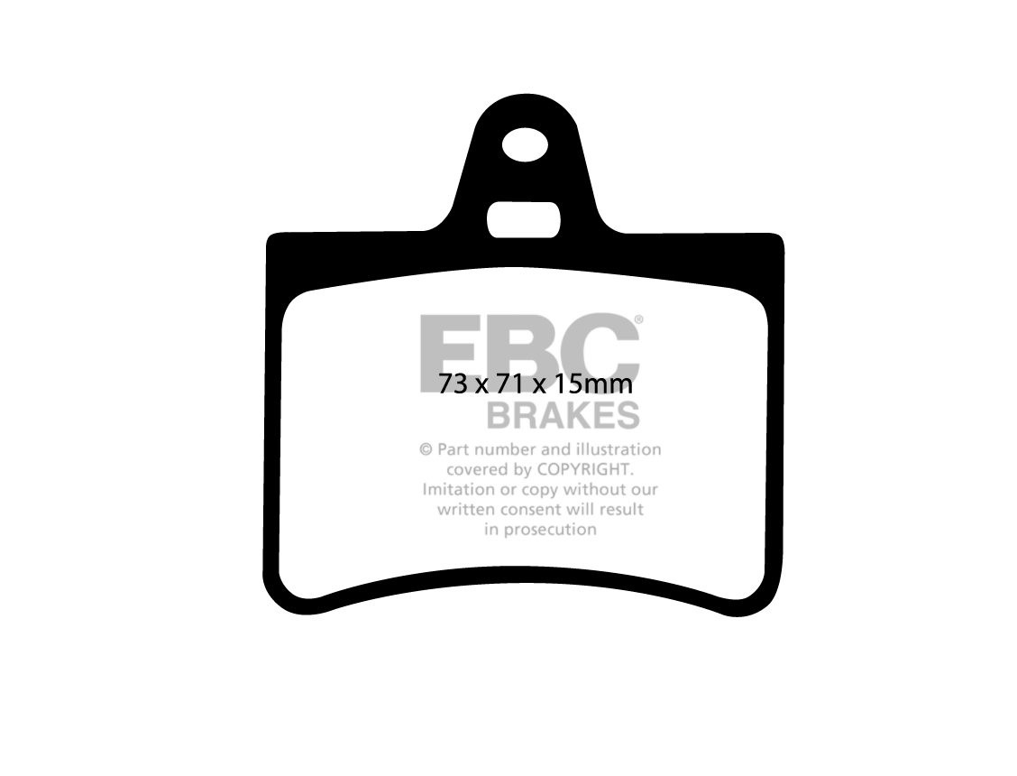 EBC Brakes CITROEN C5 1.6 TD 2005-2008 Remblokken achterzijde gr