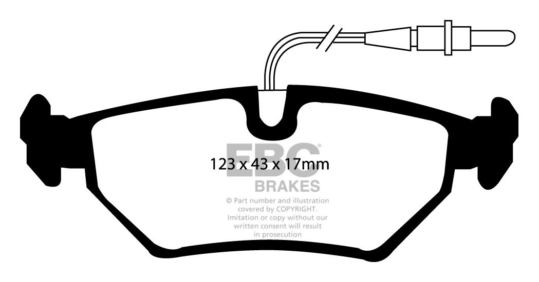 EBC Brakes LANCIA Zeta 2.0 Turbo 94-99 Remblokken achterzijde