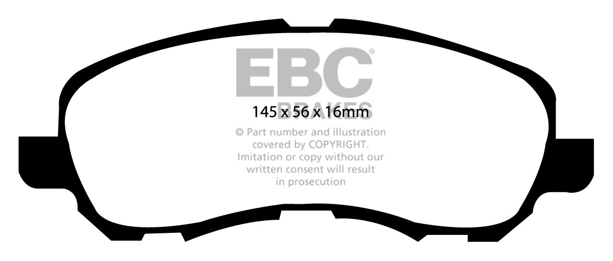 EBC Brakes MITSUBISHI ASX 1.6 2010-.. Remblokken voorzijde green
