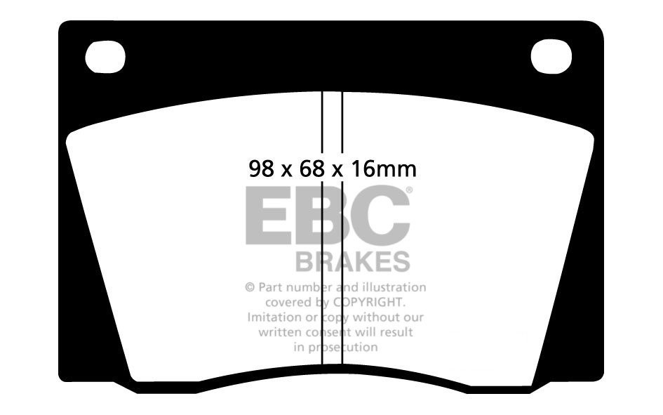 EBC Brakes JENSEN Interceptor 7.2 71-76 Remblokken voorzijde yel