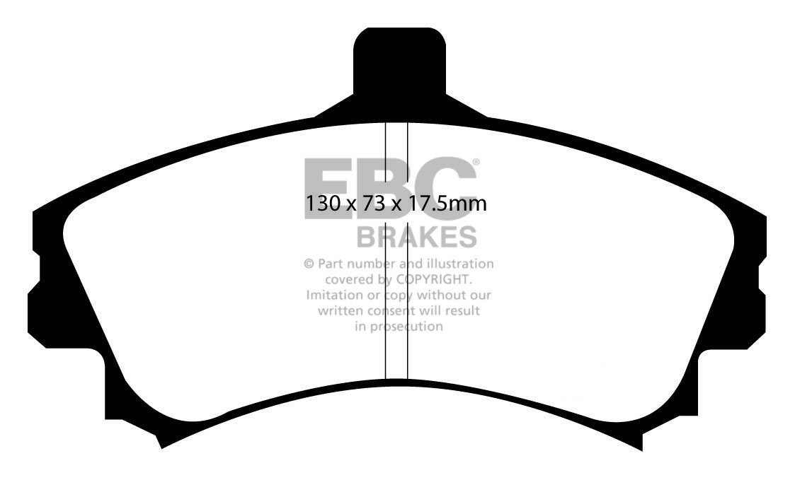 EBC Brakes SMART Forfour 1.5 2004-2006 Remblokken voorzijde gree