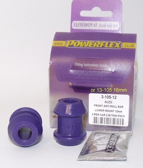 Audi Coupe  Front Outer Roll Bar Mount Lower 16mm - PowerFlex PF