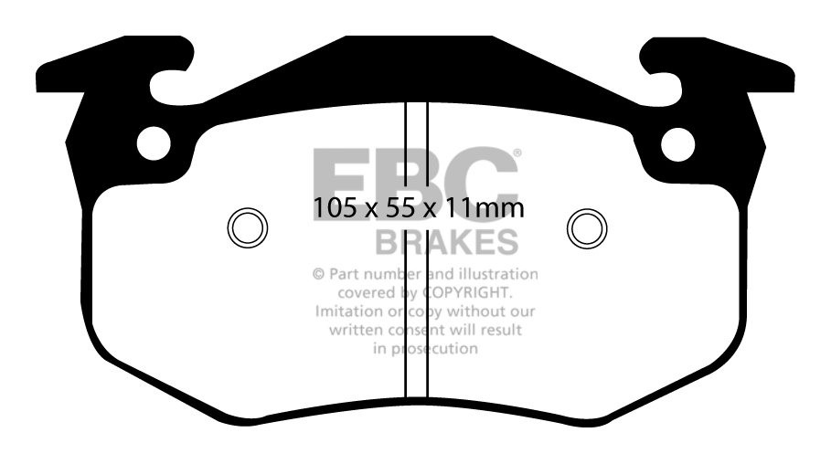 EBC Brakes RENAULT Megane 2.0 16v 99-2002 Remblokken achterzijde