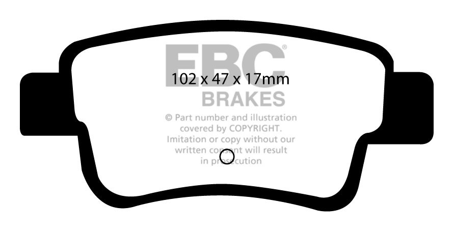EBC Brakes OPEL Corsa D 1.7 TD 2006-.. Remblokken achterzijde gr