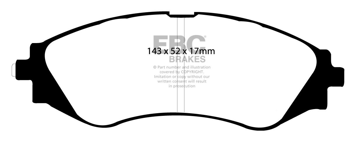 EBC Brakes DAEWOO Leganza 2.0 97-2005 Remblokken voorzijde