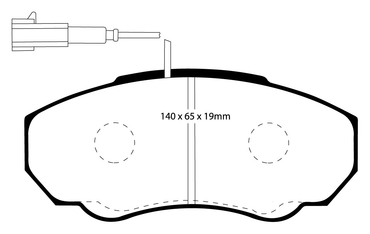 EBC Brakes FIAT BEDRIJFSWAGEN Ducato 2.0 2001-2006 Remblokken vo