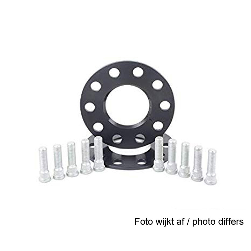 H&R DRS-MZ-Systeem Spoorverbreders 10mm 5x114,3 - Naaf 64,0mm - Boutmaat M14x1,5 -  Tesla - Zwart