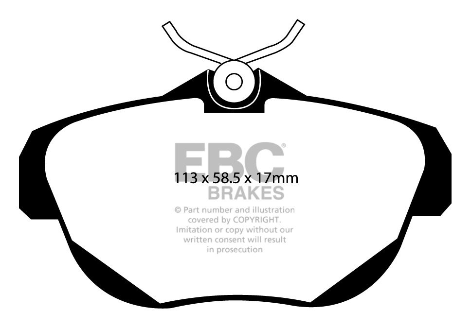 EBC Brakes OPEL Manta 1.3 Auto 80-81 Remblokken voorzijde