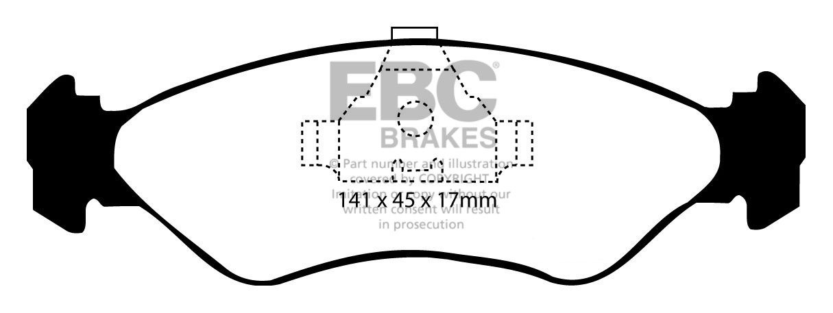 EBC Brakes FORD Fiesta 1.3 Classic 95-97 Remblokken voorzijde