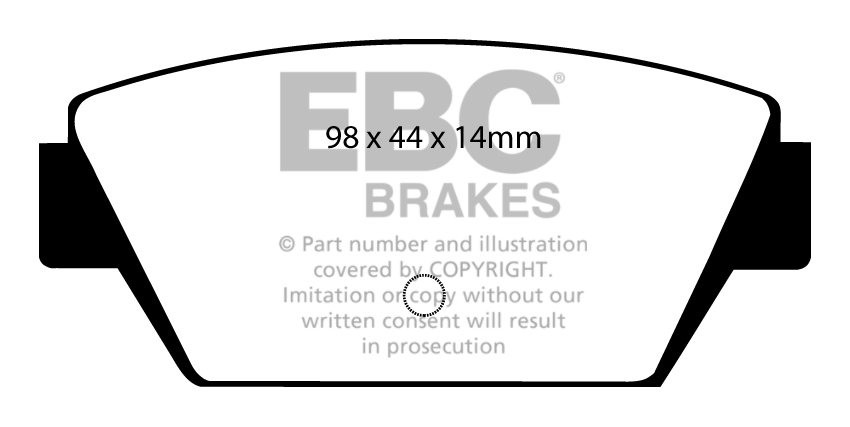 EBC Brakes MITSUBISHI Galant 2.0 (E33A) 90-93 Remblokken achterz