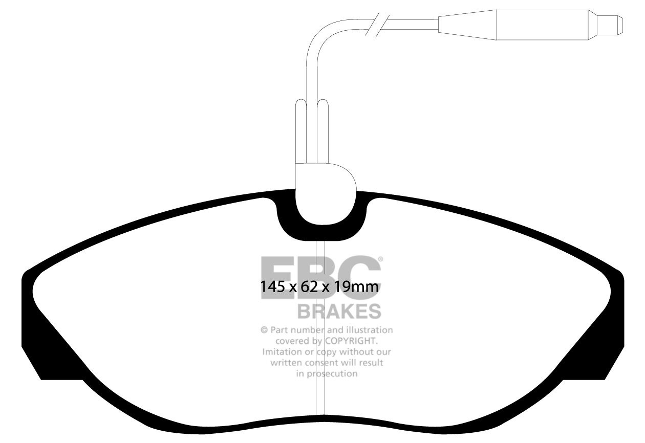 EBC Brakes PEUGEOT BEDRIJFSWAGEN Boxer 2.4 TD 94-99 Remblokken v