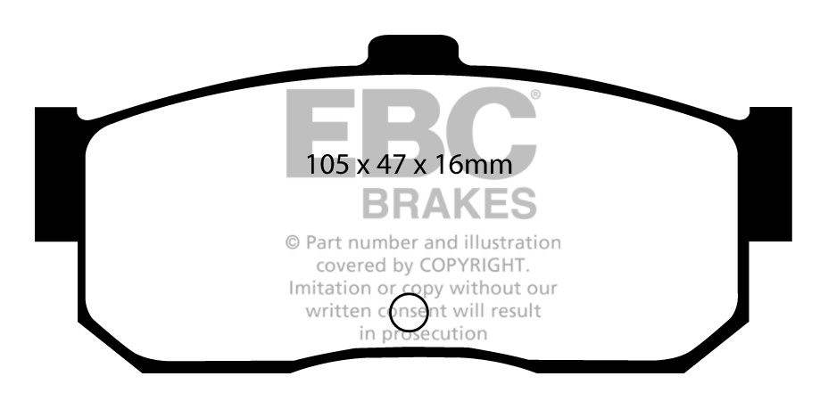 EBC Brakes NISSAN Pulsar 2.0 GTi-R 92-95 Remblokken achterzijde