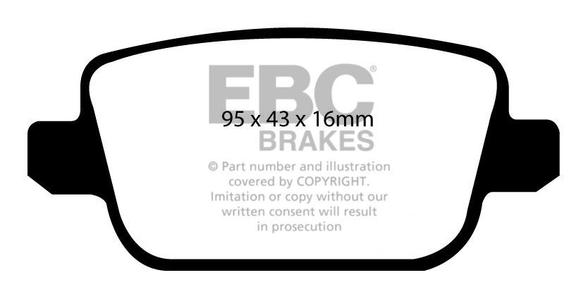EBC Brakes FORD Galaxy 1.8 TD 2006-.. Remblokken achterzijde gre