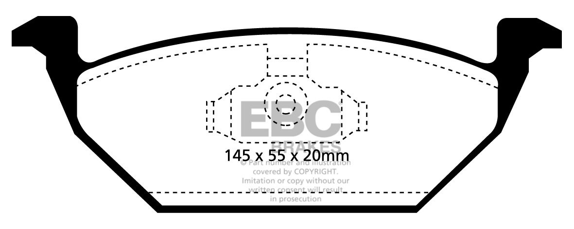 EBC Brakes SEAT Toledo 1.6 99-2000 Remblokken voorzijde