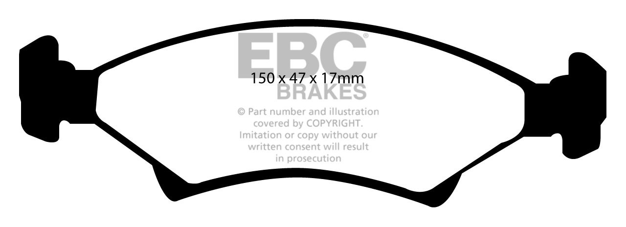 EBC Brakes AC Cobra 4.2 61-62 Remblokken voorzijde