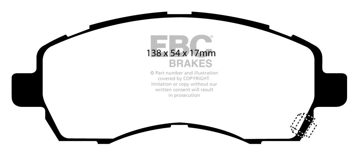 EBC Brakes SUBARU Impreza 2.0 96-2000 Remblokken voorzijde