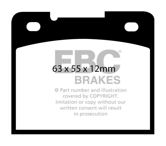 EBC Brakes VOLVO 960 2.9 90-94 Remblokken achterzijde