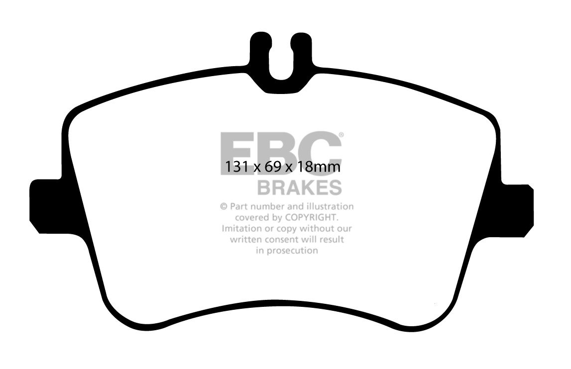 EBC Brakes MERCEDES CLK (C209) CLK240 (2.6) 2002-.. Remblokken v