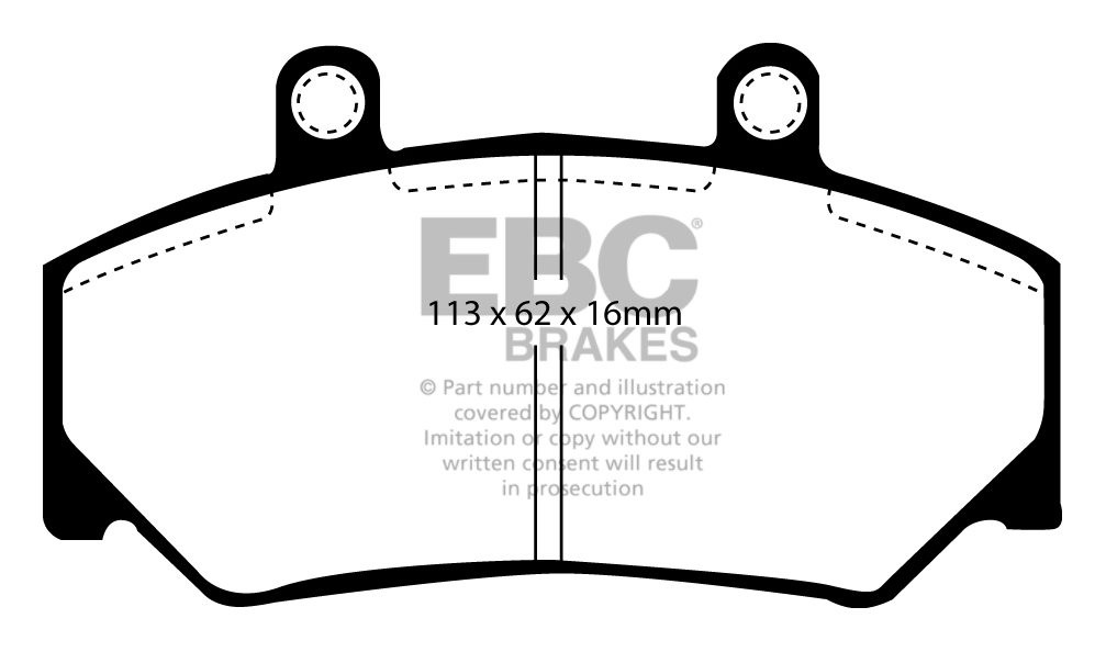 EBC Brakes VOLVO 960 2.3 Turbo 90-93 Remblokken voorzijde