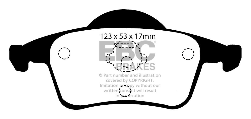 EBC Brakes VOLVO V70 2.4 Turbo R 4WD 99-2000 Remblokken achterzi