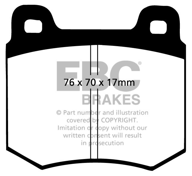 EBC Brakes FORD Consul 3.0 72-75 Remblokken voorzijde