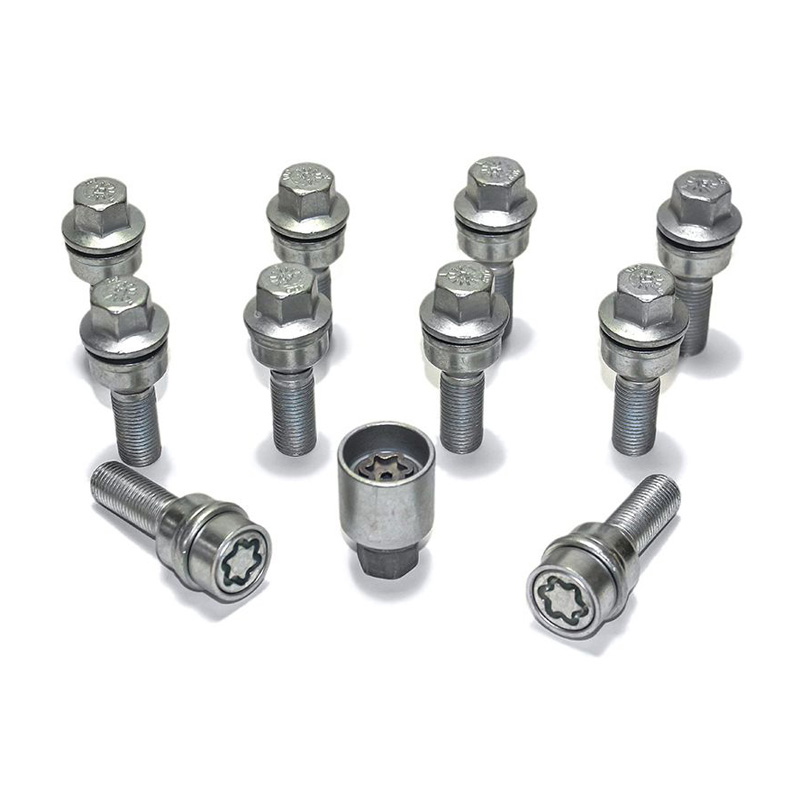 H&R Wielboutenset bolkonisch met beweegbare ring R14 M14x1.50 - Lengte 50mm - 10 stuks (bv.  Audi Q3, Q5) - incl. wielsloten