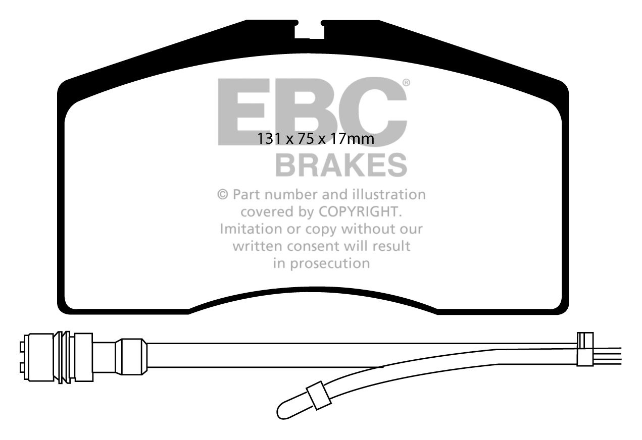 EBC Brakes PORSCHE 928 5.4 92-95 Remblokken voorzijde yellowstuf