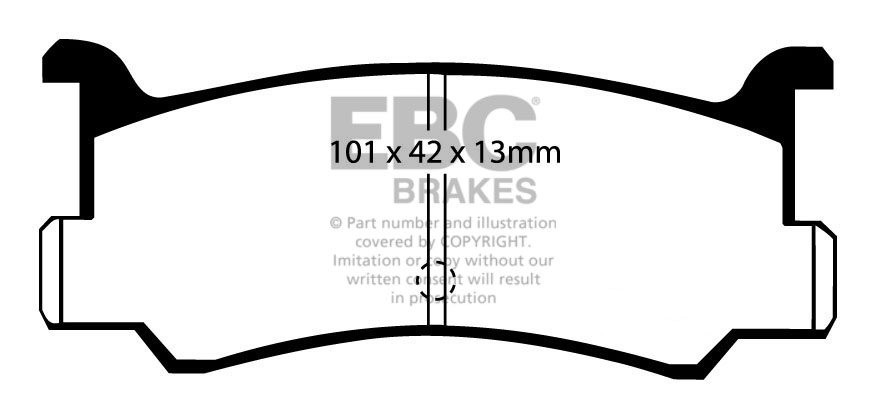 EBC Brakes DAIHATSU Grand Move 1.6 98-2002 Remblokken achterzijd