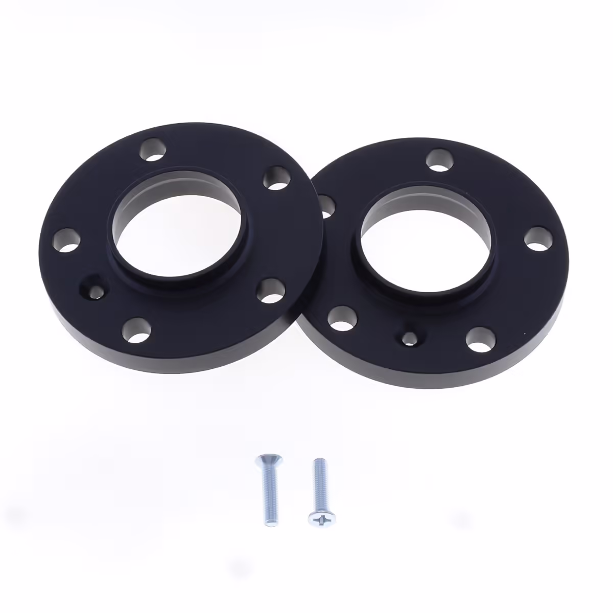 Spoorverbreders 5x112 naaf:57 dikte:12mm Audi VW Seat Skoda Zwart